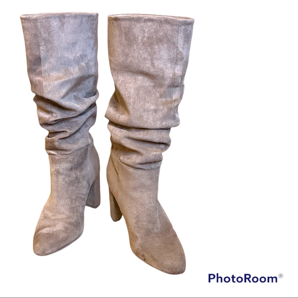 Forever21 Tan Suede Slouchy Boots